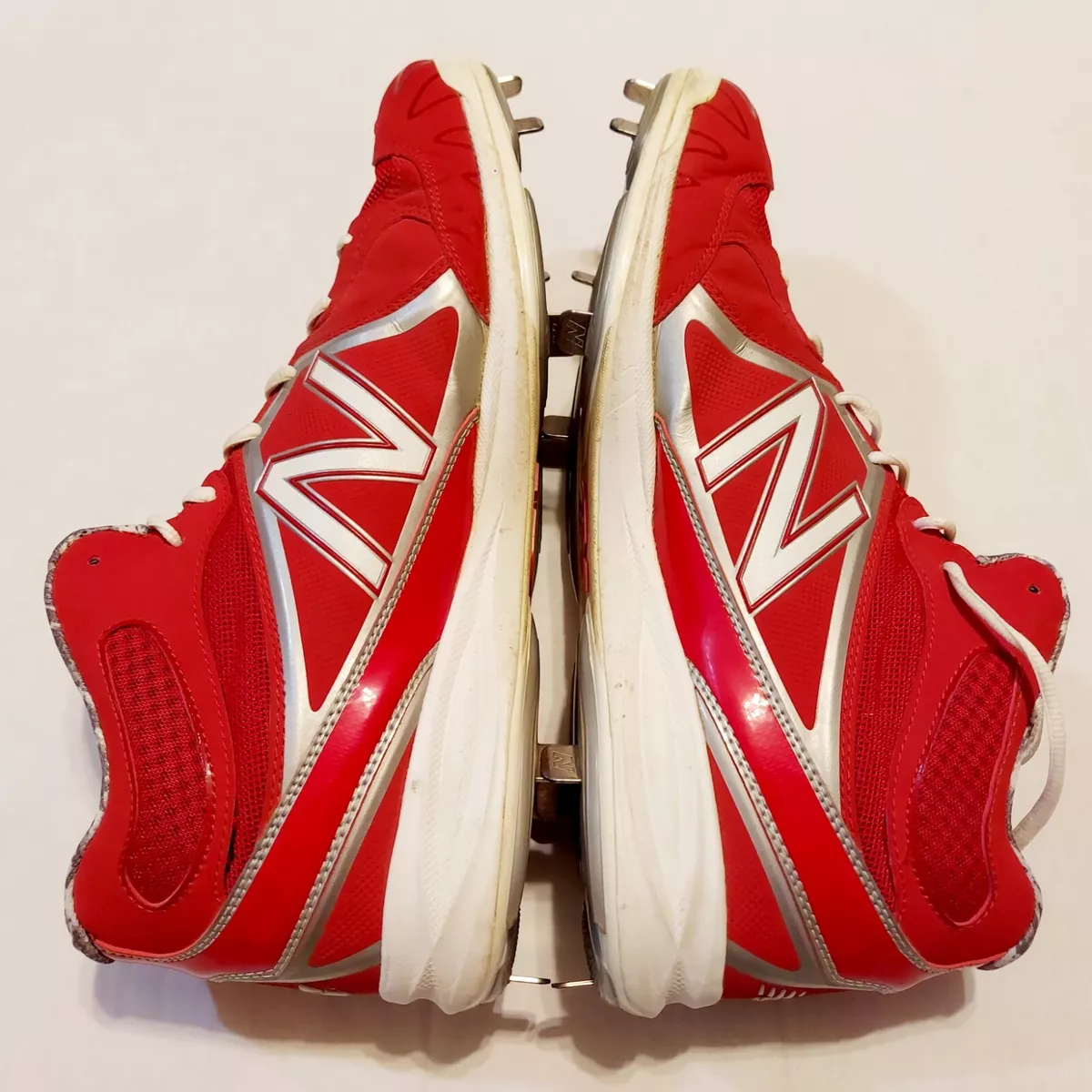 Red new balance cleats