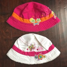 Childrens Place Infant 2 Floral Summer Bucket Hats 6-12 OR 18-24 Months YOU PICK