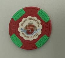 $5.00 Casino Chip Resorts International Casino Atlantic City NJ