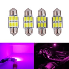 4x 42mm 212-2 578 Led Interior Map Dome Trunk Lights High Bright Festoon Bulbs