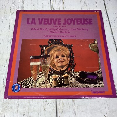 LA VEUVE JOYEUSE CHANTEE PAR GEORI BOUE WILLY CLEMENT LINA DACHERY VINYL LP