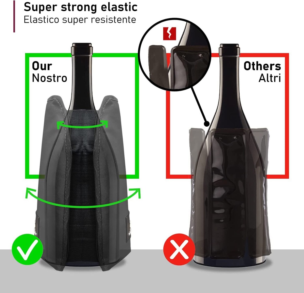 Borsa Termica Per Vino Da 4 Bottiglie - Isolante Con Manico E Tracolla, Ideale Per Picnic E Regali