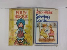 Vintage HOLLY HOBBIE Colorforms Dress-up Set And Sewing Cards Boxed 6 Cards