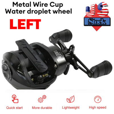 Carretilhas De Pesca 18 + 1BB Baitcasting Fishing Reel Magnetic Mão Direita I.280377060