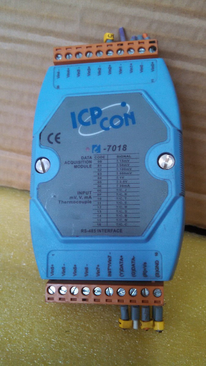 ICPCOM 7018 V mA Input Module PLC Data Acquisition Transducer