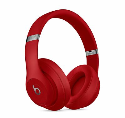 Beats Studio 3 Wireless Over-Ear Noise Cancelling Bluetooth Headphones - Red