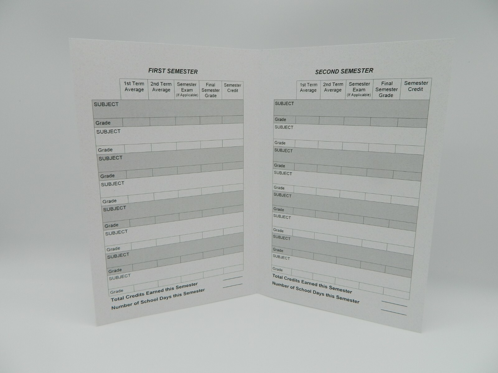 High School Homeschool Record Keeping Kit, 4 Report Cards / 1 ...