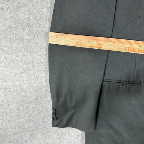 Franco Tassi Mens Sport Coat Blazer Suit Jacket 48R Gray 6 Button Wool* - Picture 10 of 21
