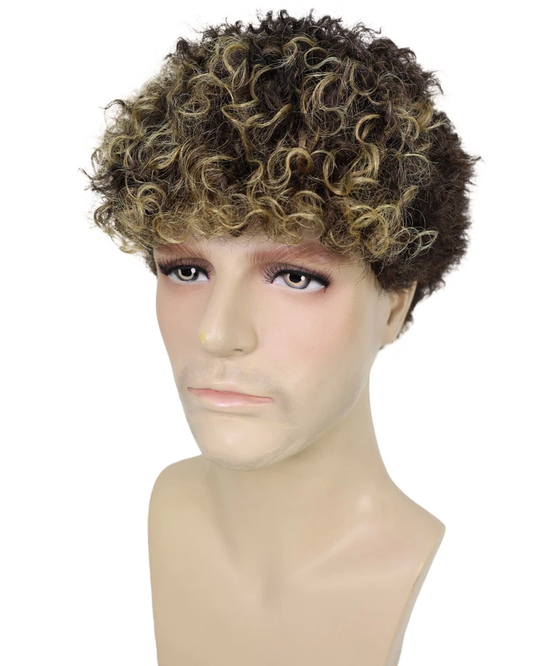 HPO Adult Men Lamine Yamal Spanish Footballer Jersey Curly Multiple Wigs - Image 2 of 4