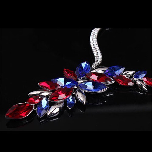 Women Crystal Bridal Wedding Jewelry Set Necklace Earrings Statement Party Gifts - Picture 17 of 72