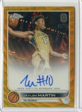2022-23 Topps Chrome OTE JAYLEN MARTIN GOLD WAVE REFRACTOR AUTO #2/50 DREAMERZ