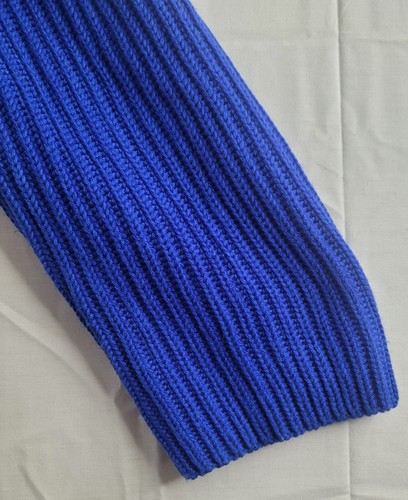 Calvin Klein Turtleneck Cable Knit Pullover Sweater Womens Size Large Blue - Picture 2 of 16
