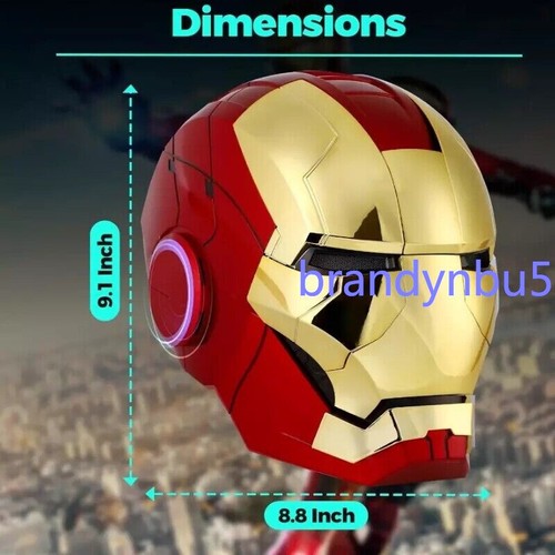 1/1 Autoking Iron Man Helmet MK5 Voice-controlled Mask Transform Cosplay Prop US - Picture 10 of 26