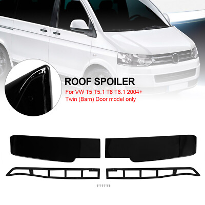 Barn Door Dachspoiler für VW Transporter T5 T5.1 T6 T6.1 Schwarz