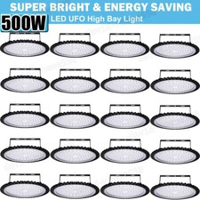 20 Pack 500W UFO Led High Bay Light Factory Warehouse Commercial Led Shop Lights