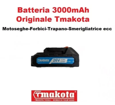 ACD & TMAKOTA Batteria 26 V 3.000 mAH Per Smerigliatrice Decespugliatore Motosega Sega Altro