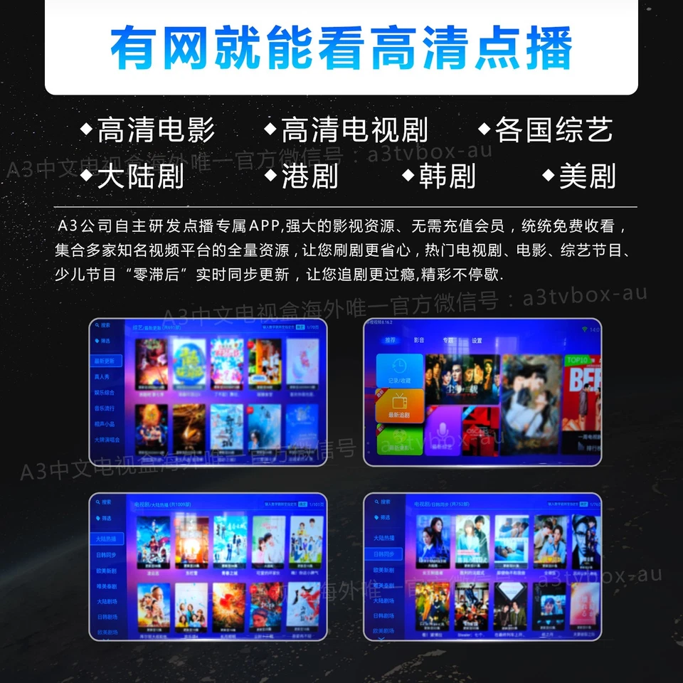 A3ⅡTV BOX Android  HTV 8K 2025Latest version AU Express Post - Image 4 of 4