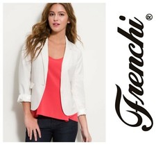 Frenchi Chic One Button Front Flap Pockets Blazer Jacket Sz Xl New