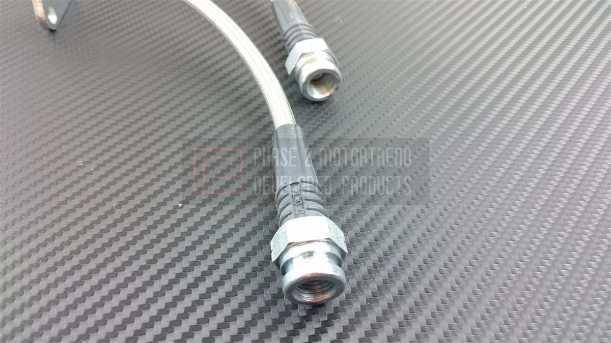 P2M Stainless Steel Braided Rear Brake Lines Set for Honda S2000 S2K