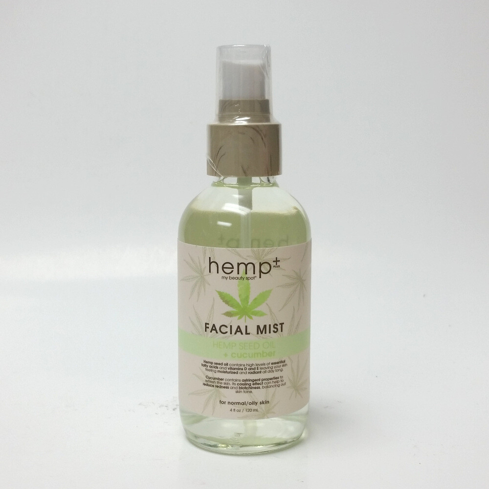 My Beauty Spot Hemp Seed Oil Cucumber Facial Mist Normal Oily Skin 4 oz
