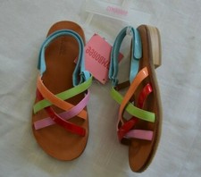 Gymboree TUTTI FRUITY Strappy MultiColor Sandals Shoes NWT Yuth 13 2