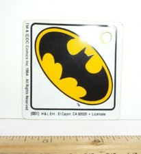 Bat Signal Batman 1980s window sign mini plastic hanger