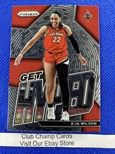 2023 #7 A'Ja Wilson WNBA Panini Prizm Basketball GET HYPED Insert Aces