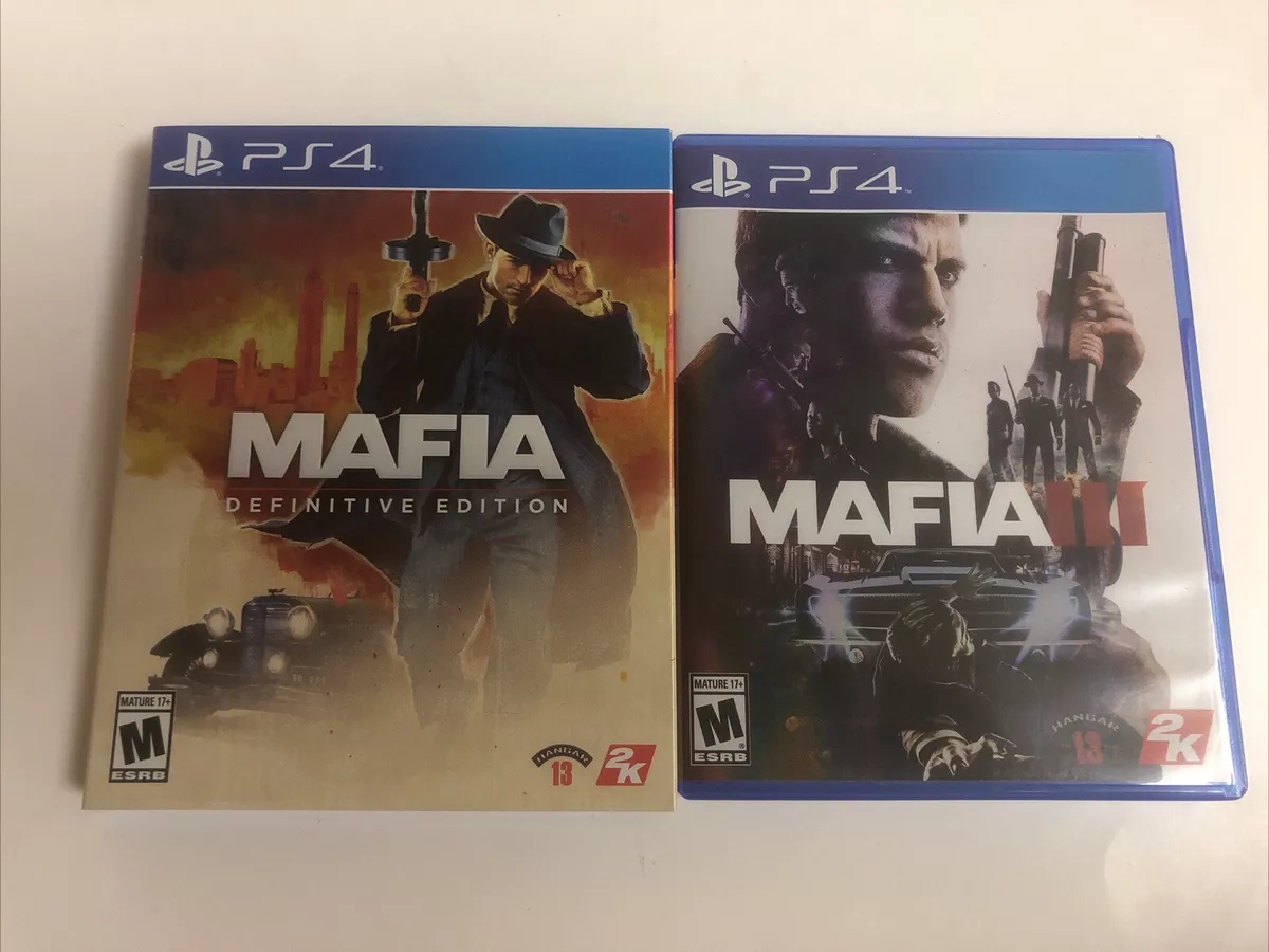 Lot Of 2 PS4 Games - Mafia Definitive Edition & Mafia 3 III