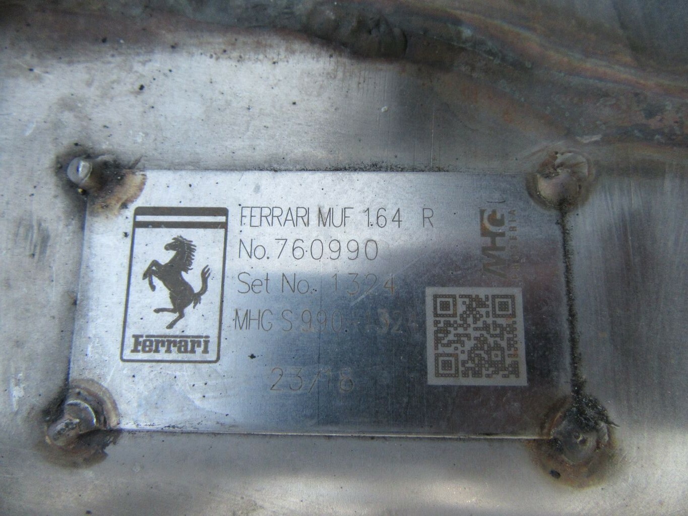 Ferrari Portofino right exhaust muffler #8238