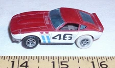 AURORA AFX #46 DATSUN 280Z HO SLOT CAR 1970s IN RED & WHITE