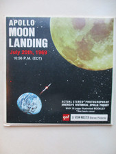 View-Master Project Apollo Man on The Moon 1964 - 3 Reels w/ Book Sleeve