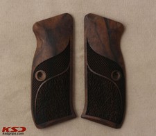 KSD Brand CZ 75 Full Size Compatible Walnut Grips Double-Checkering