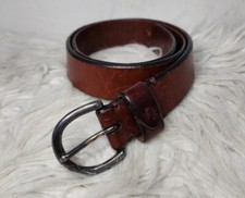 Limited brown leather belt women's size medium
