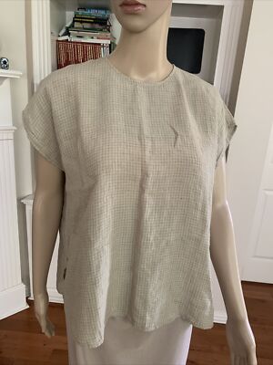 eileen fisher organic linen top