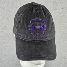 Under Armour Freedom Stars Hat Cap Baseball Black Adjustable OSFA Adult
