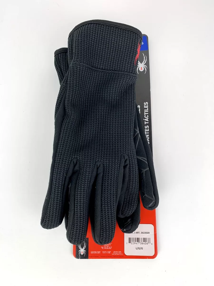 Schwarze Touchscreen-Handschuhe - Activity-Handschuhe - Spyder