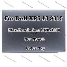 Blue 13.4" Dell XPS 13 9315 FHD LCD LED Non-Touch Screen Display Panel Assembly