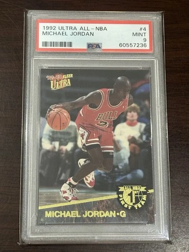 1992 Fleer Ultra All-NBA Michael Jordan #4 PSA 9 Mint