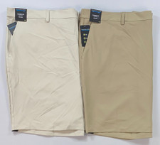Men's Roundtree Yorke Big Man Performance FLAT Front Elastic Back Shorts