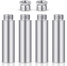 Mic Stand Extension Tube 4 Pieces 5/8 Inch Microphone Pipe Aluminium Alloy