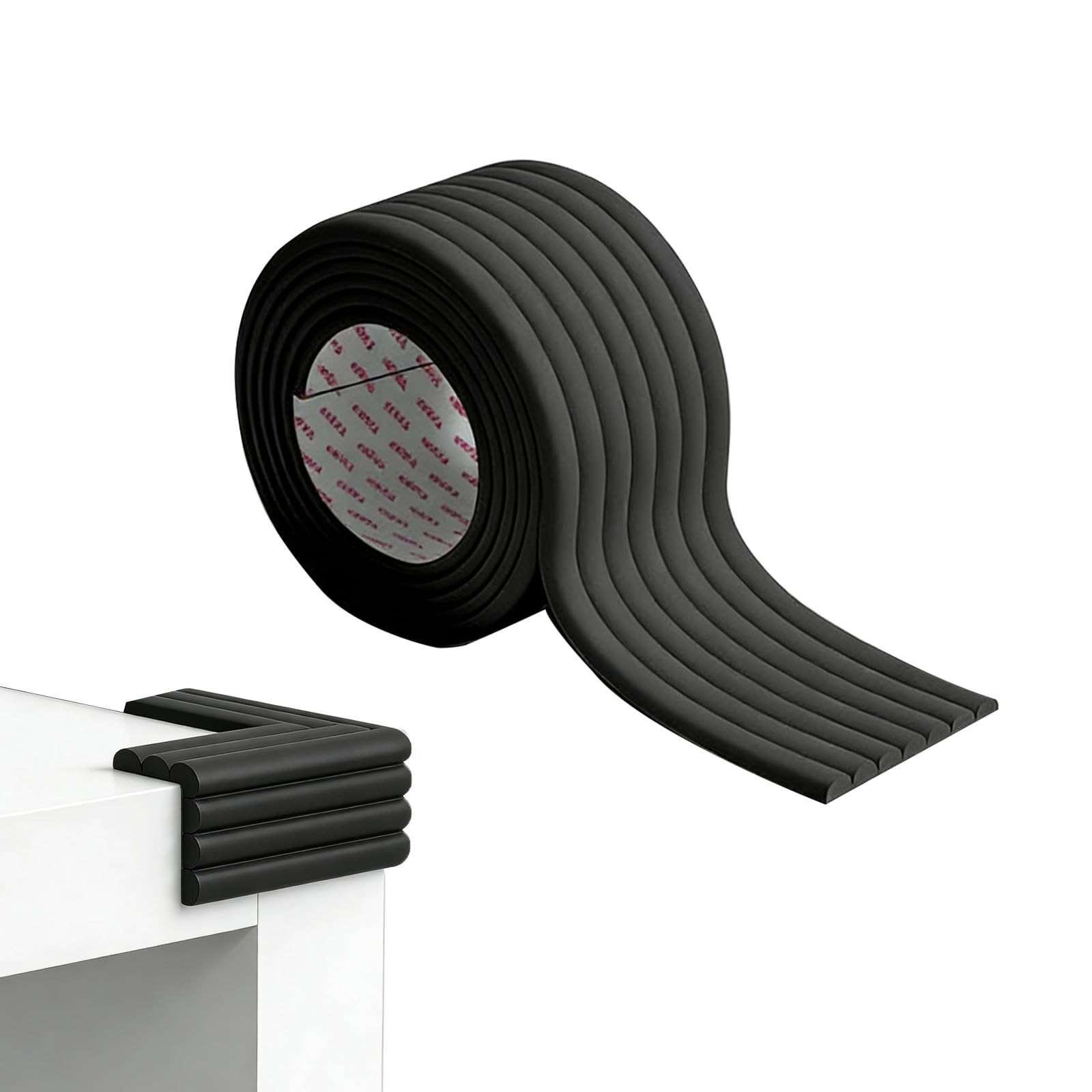 Sécurisez votre salon avec le rouleau en mousse universel pour coin de table basse en bois