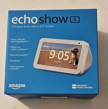 Nuovo Echo Show 5 AMAZON (3a generazione) 5,5 pollici Smart Display con Alexa BIANCO