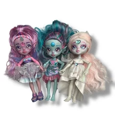 Magic Mixies Pixlings Lot of 3 Dolls Wynter, Unia, and Marena - RARE Winter