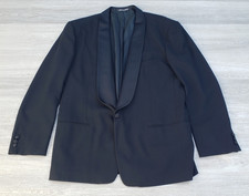 Vintage Mani Giorgio Armani Black Shawl Collar Tuxedo Jacket 42R Italy