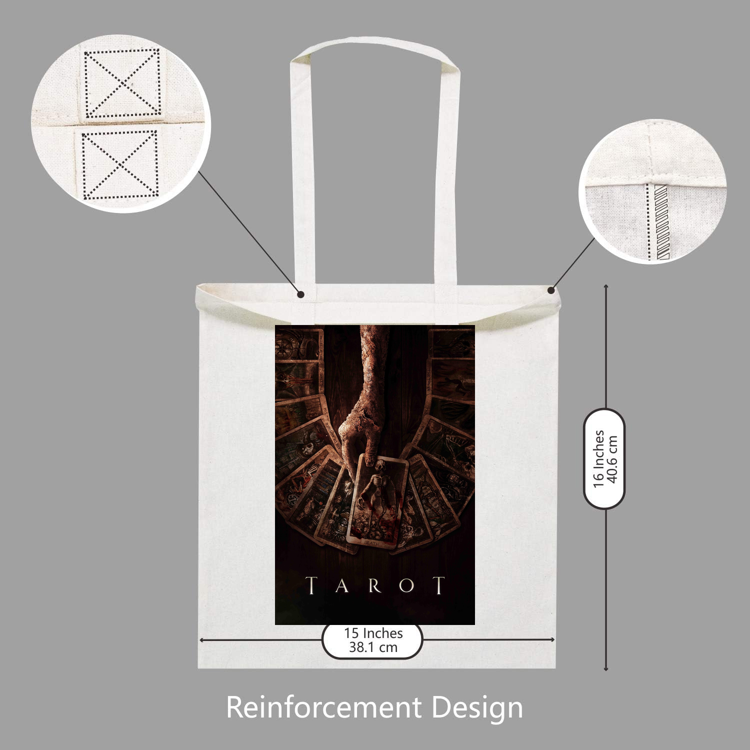 2024 Tarot Movie Poster Tote Bag - Horror Film Merchandise