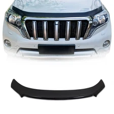 Front Bug Shield Hood Deflector for Toyota Land Cruiser Prado J150 2014-19 Black