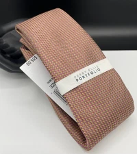 PERRY ELLIS Portfolio Men's 100% Polyester Tie ~ Orchid ~ Sanson Mini ~ NEW $55.