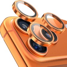 For iPhone 17 Pro Max/17 Pro Metal Ring Tempered Glass Camera Lens Protector