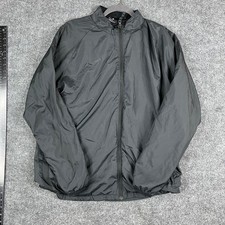 Nike Jacket Mens Size L Black Full Zip Lightweight Windbreaker Running Track