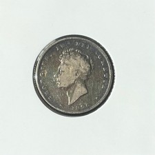 1826 Shilling George IV British .925 Silver Coin Slight Rainbow Toning